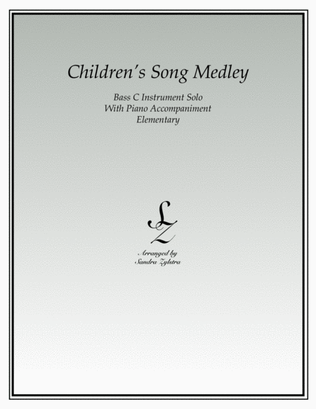 Book cover for Children's Song Medley (bass C instrument solo)