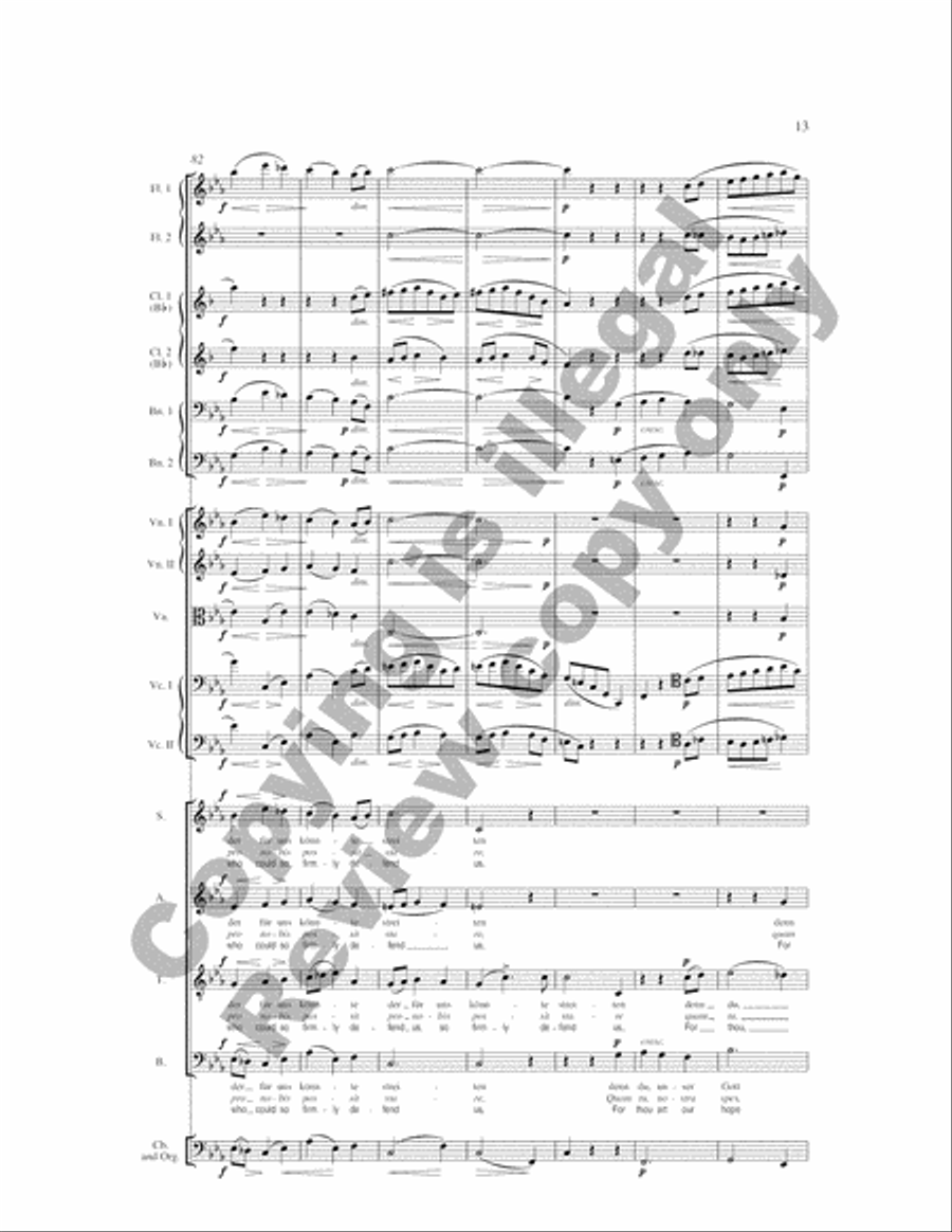Verleih' uns Frieden (Grant Unto Us Thy Peace, O Lord) (Full Score) Choir scores gallery preview page 7