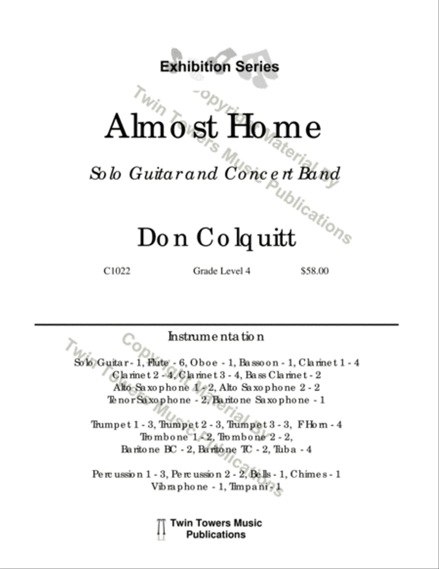 Almost Home Almost Home Concert Band scores gallery preview page 2