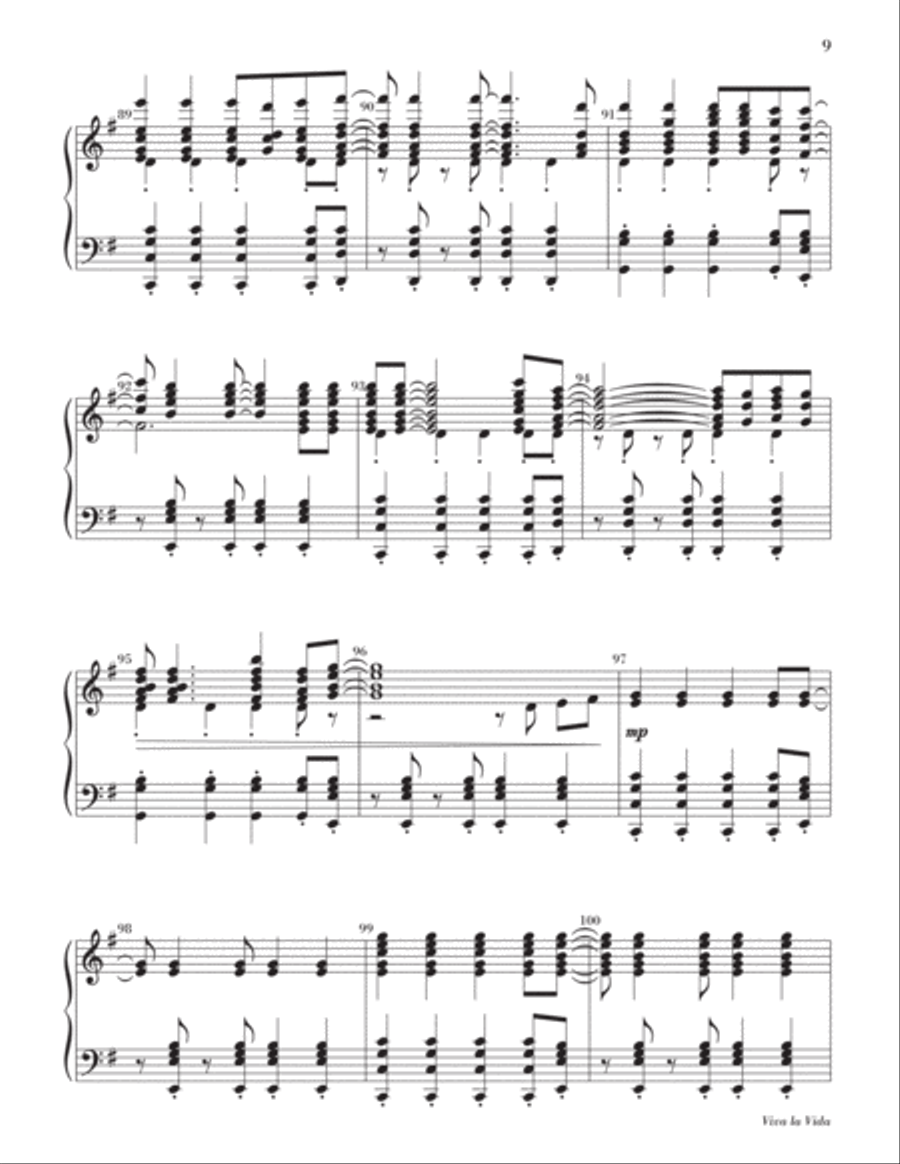 Viva la Vida 5-Octaves scores gallery preview page 21