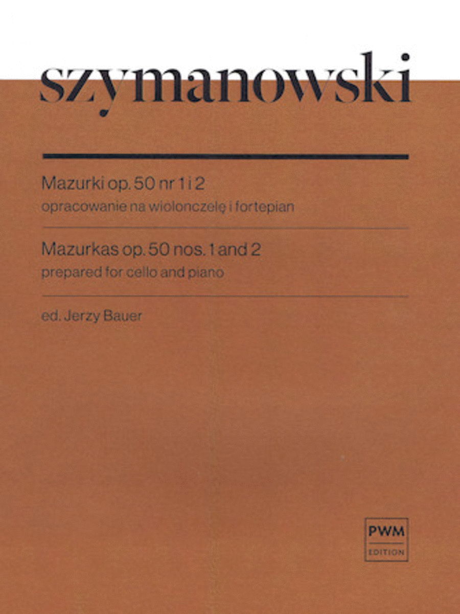 Mazurkas Nos. 1 and 2, Op. 50 Piano Accompaniment scores gallery preview page 1