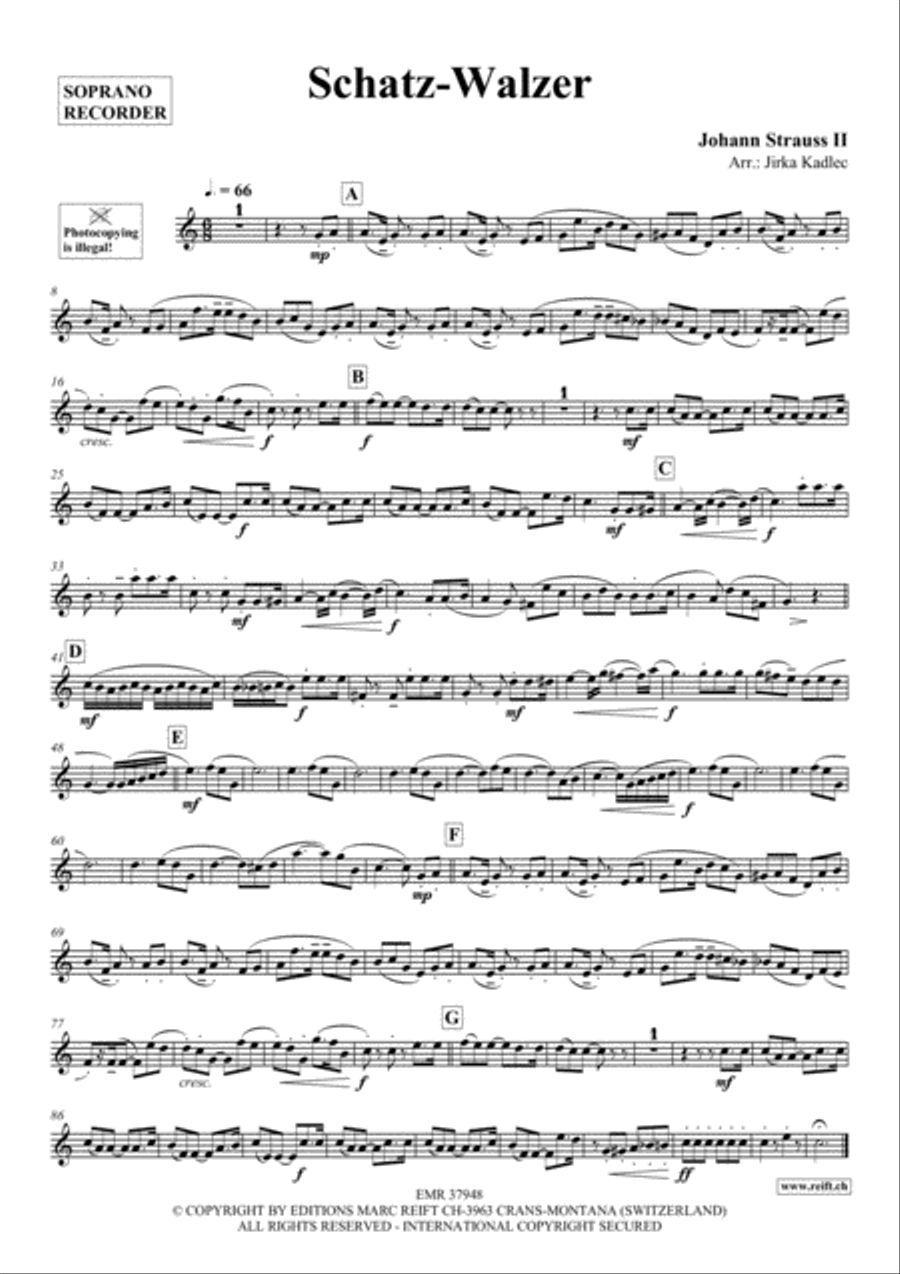 Schatz-Walzer Soprano Recorder scores gallery preview page 2