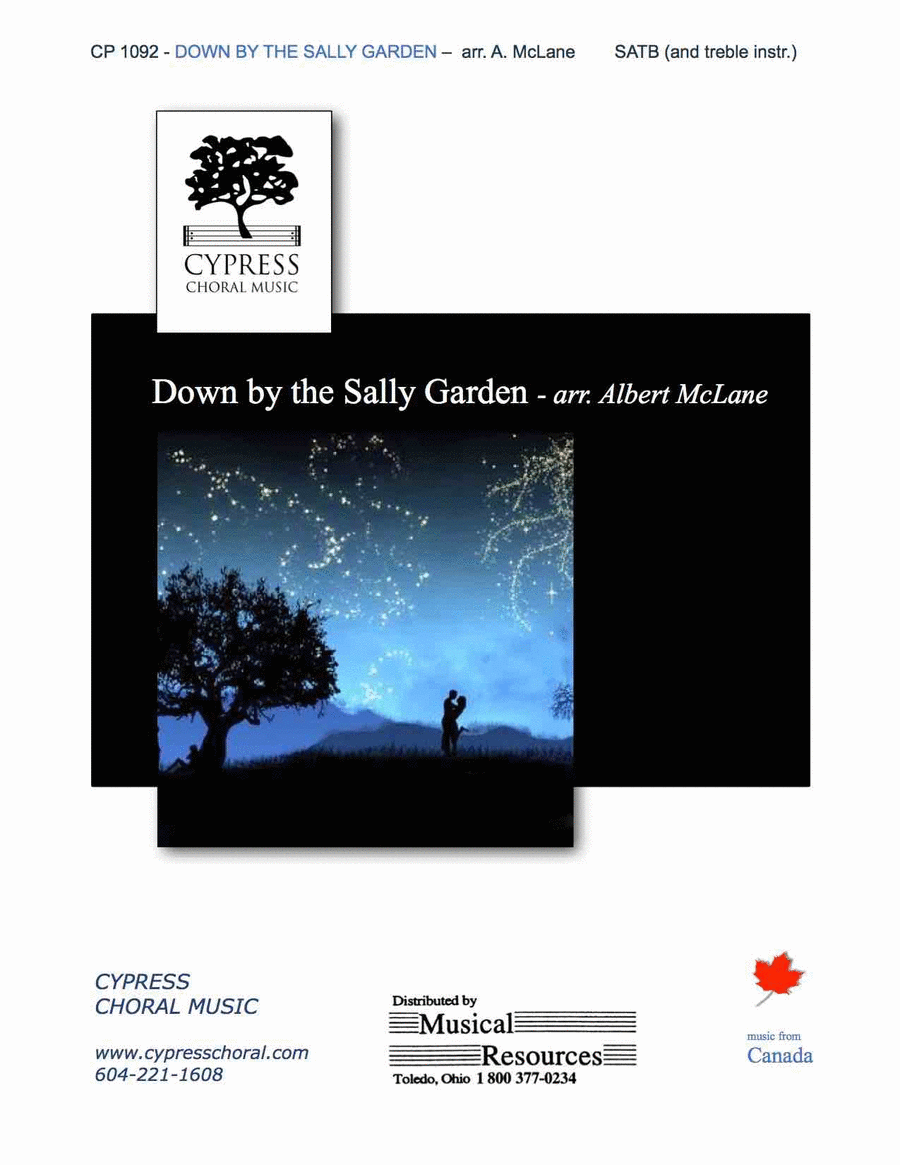 Down By The Sally Gardens 4-Part scores gallery preview page 1