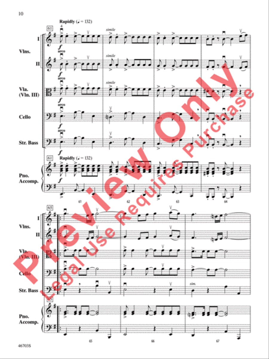 Danza Española by Bob Phillips String Orchestra - Sheet Music page 11