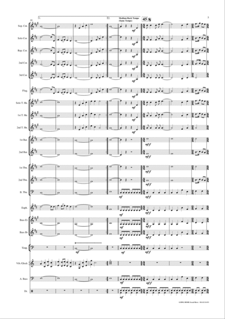 Going Home Brass Ensemble scores gallery preview page 6