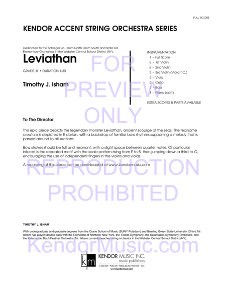 Leviathan (Full Score)