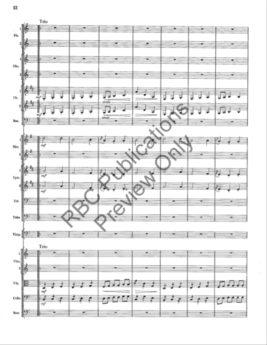 Scherzo From Serenade No. 1 (Score) Full Orchestra scores gallery preview page 13
