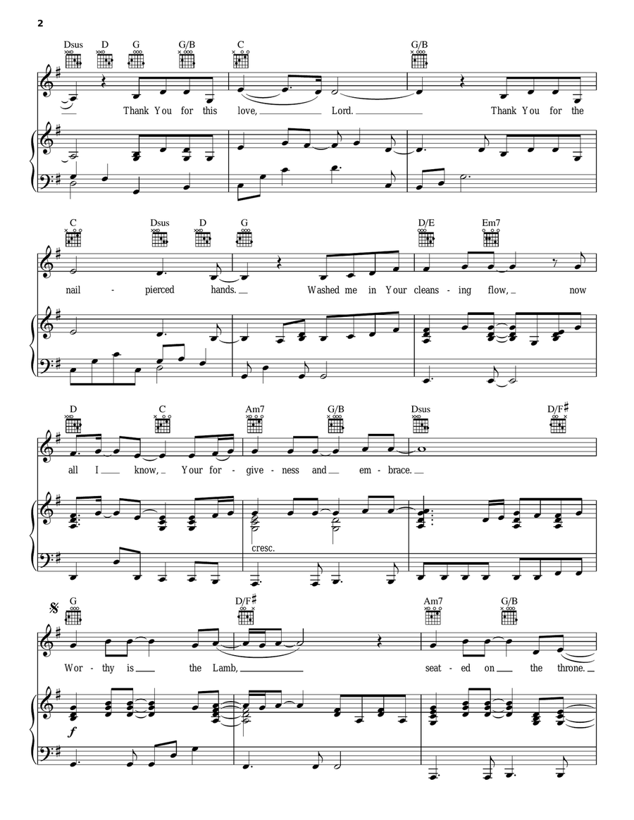 Worthy Is The Lamb Worthy Is The Lamb Guitar scores gallery preview page 2