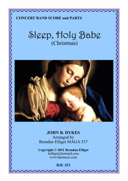 Sleep, Holy Babe (Christmas) - Concert Band Score and Parts PDF image number null