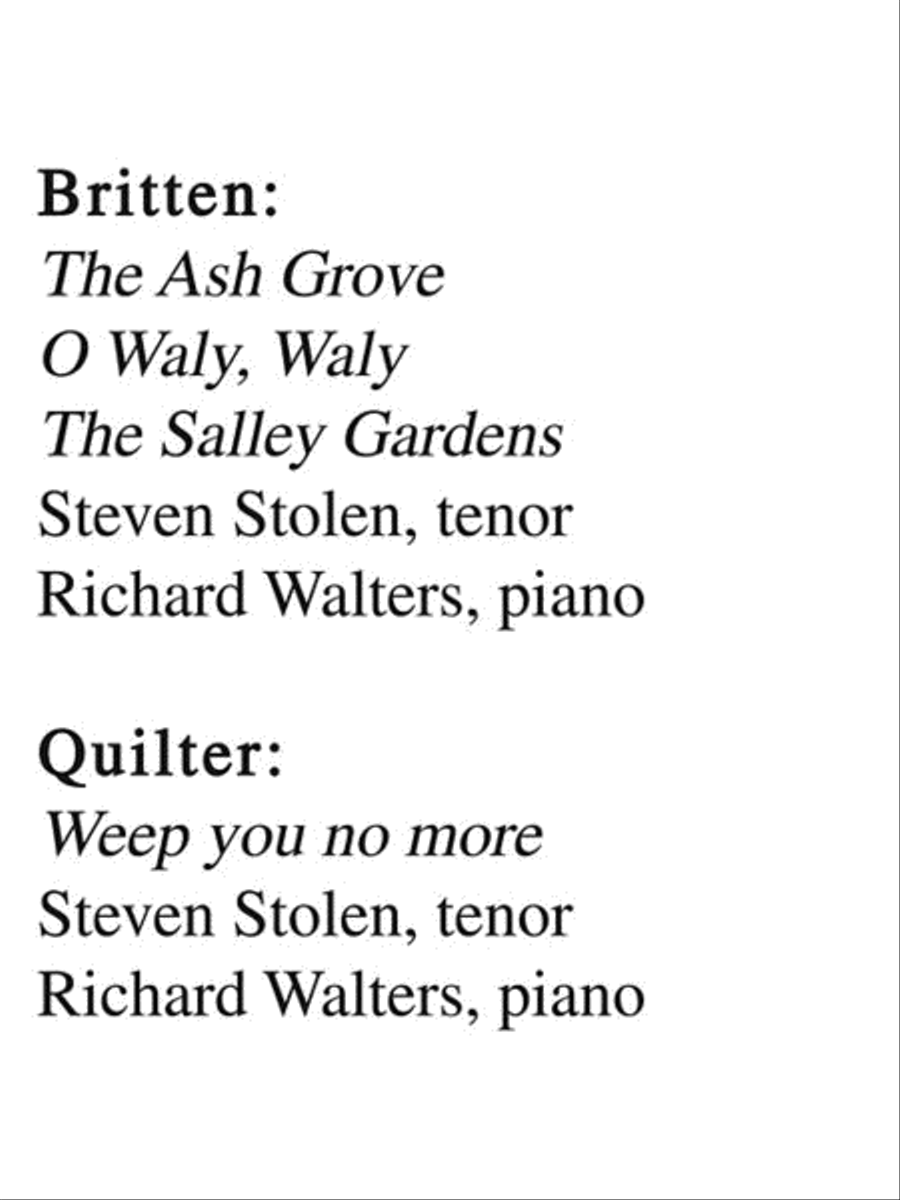 15 Recital Songs in English High Voice scores gallery preview page 6