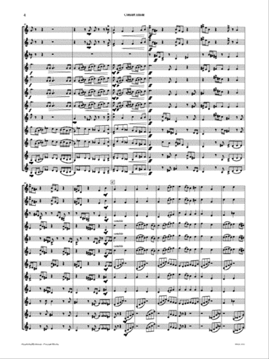 Concert Etude Small Ensemble scores gallery preview page 3