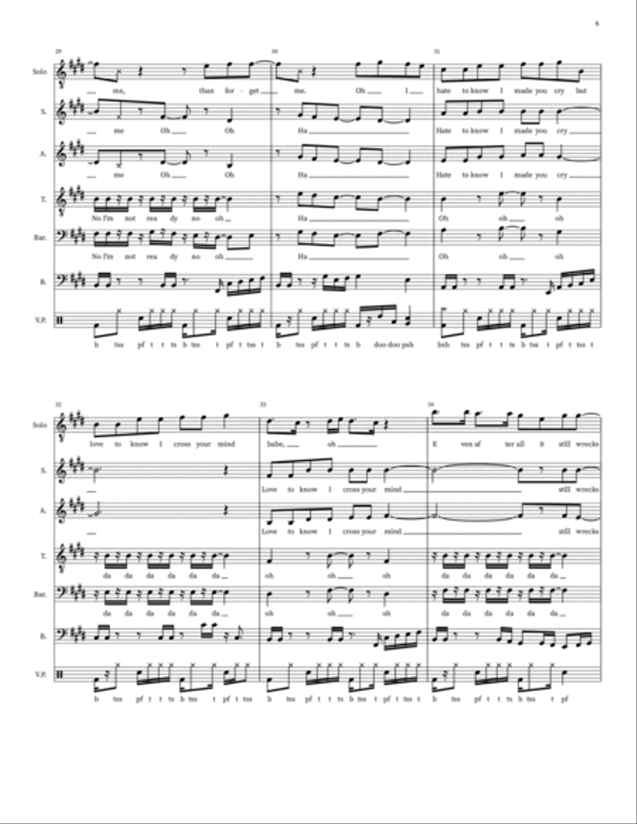 Forget Me Forget Me Choir scores gallery preview page 6