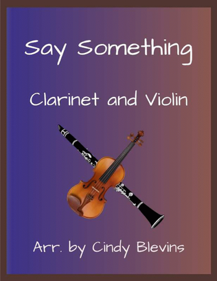 Book cover for Say Something