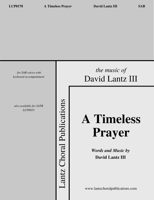 Book cover for A Timeless Prayer