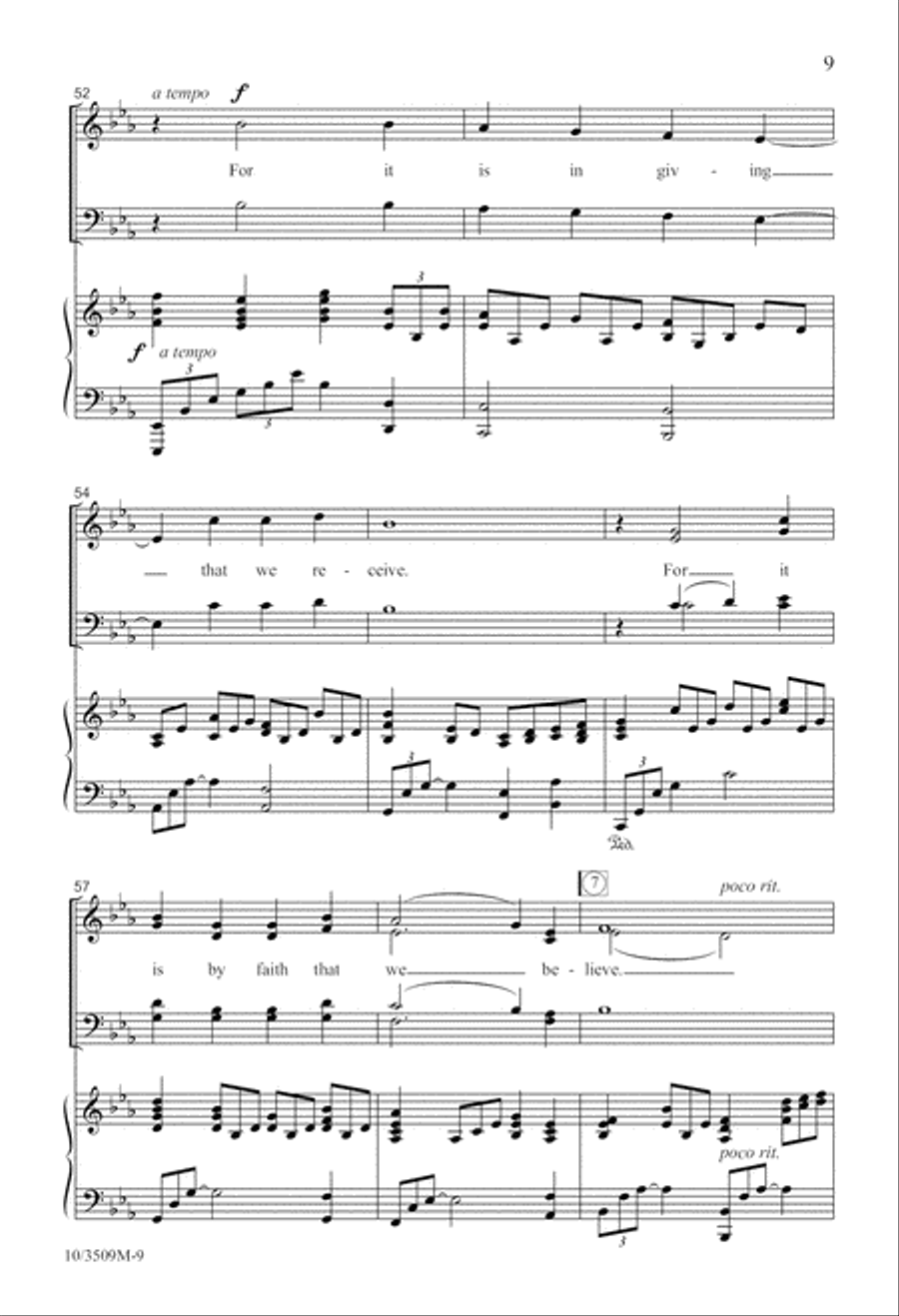 Make Me An Instrument of Thy Peace 4-Part scores gallery preview page 10