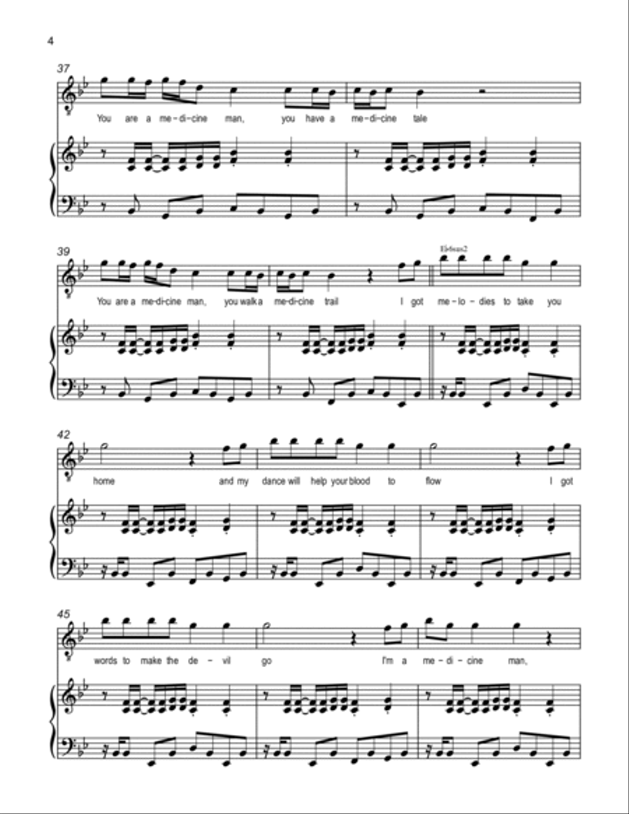 Medicine Man Voice scores gallery preview page 4