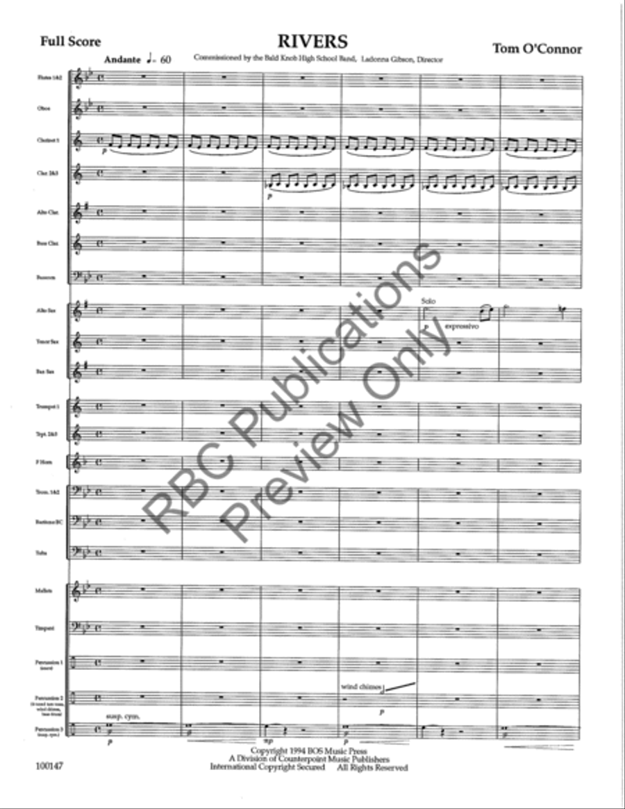 Rivers Concert Band scores gallery preview page 4