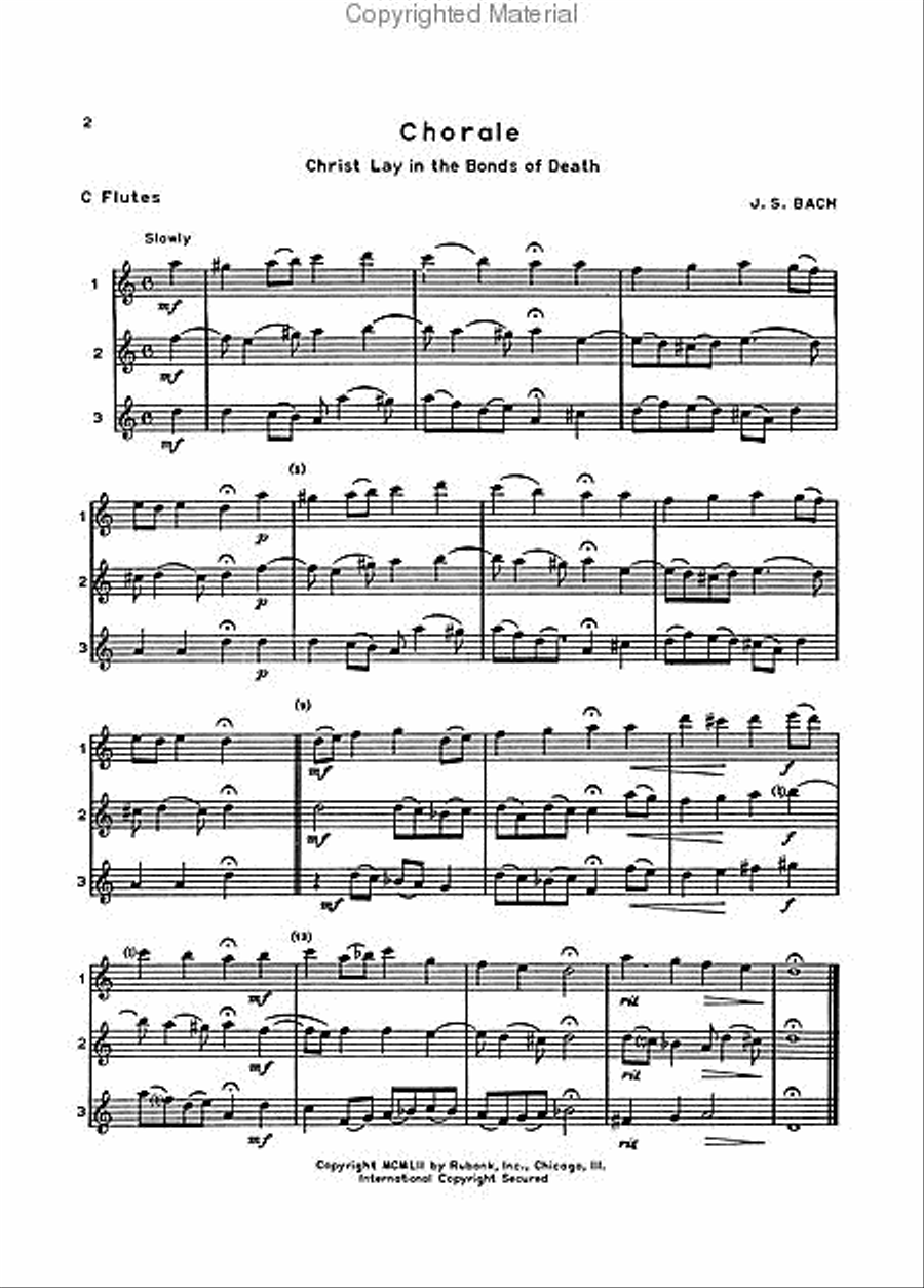 Chamber Music for Three Flutes Flute Trio scores gallery preview page 2