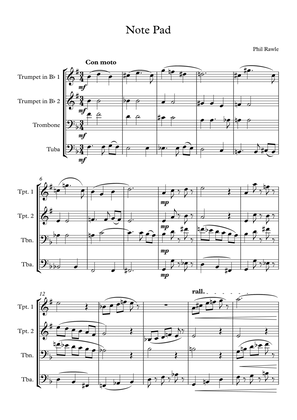 Note Pad - Brass Quartet