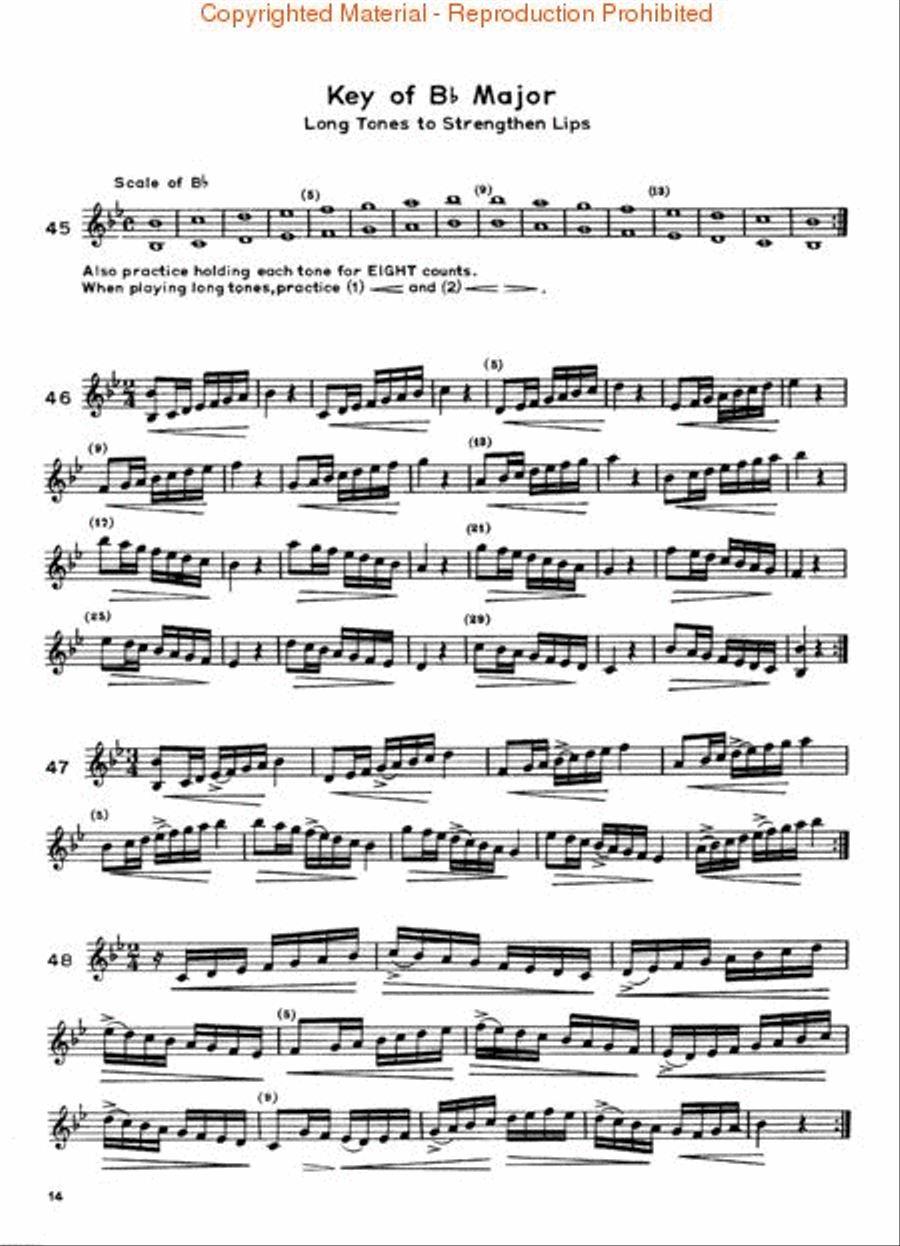 Pares Scales Pares Scales Concert Band Methods scores gallery preview page 2