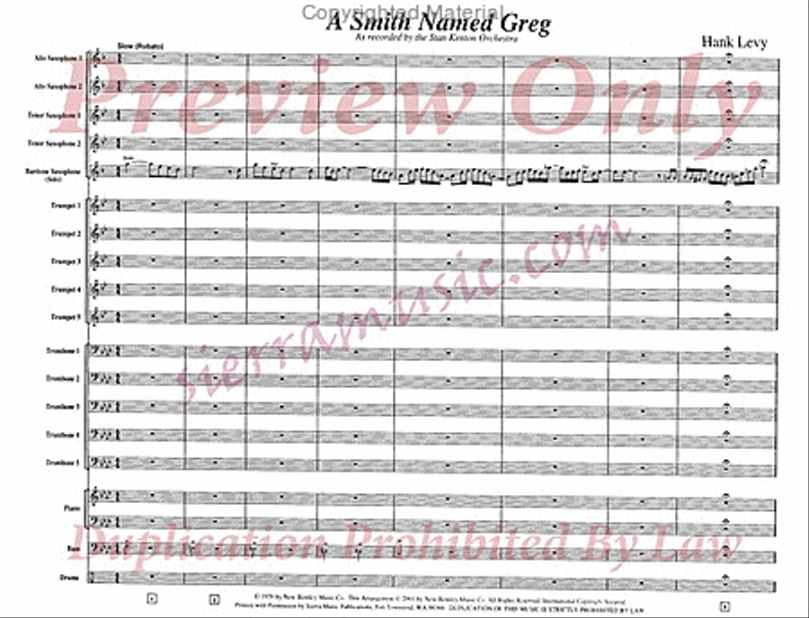 A Smith Named Greg Jazz Ensemble scores gallery preview page 2