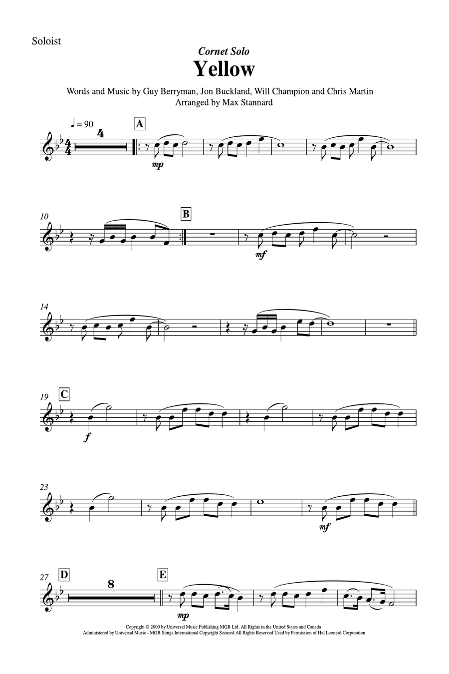 Yellow Brass Band scores gallery preview page 2