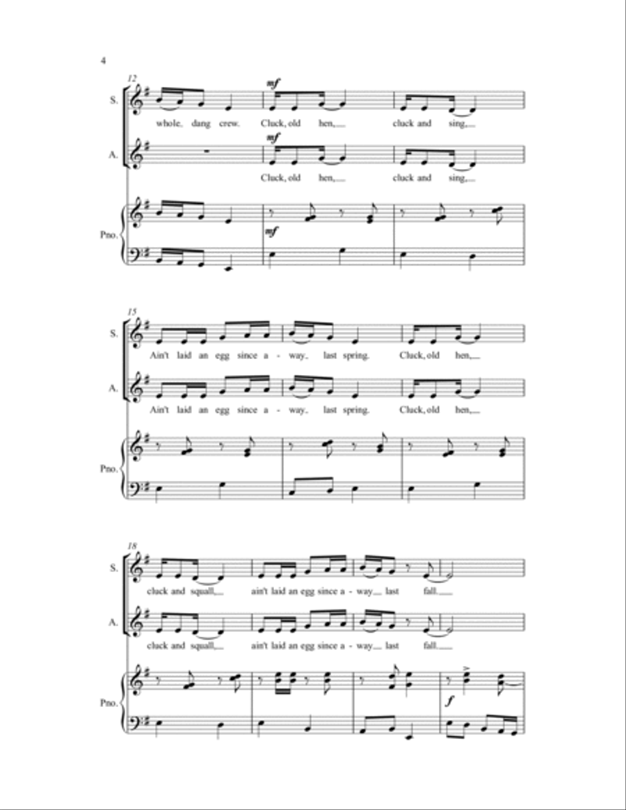 Cluck, Old Hen Cluck, Old Hen SA scores gallery preview page 7