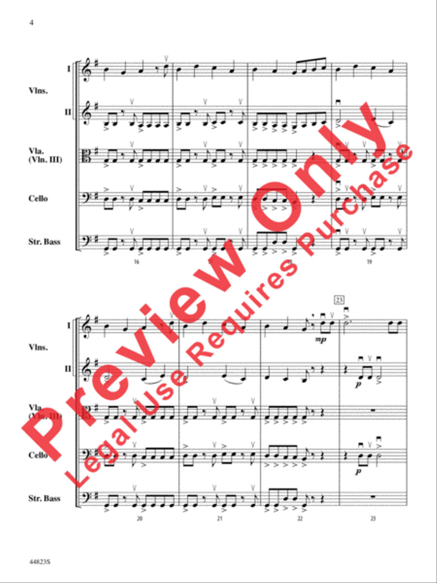 Presto! Presto! String Orchestra scores gallery preview page 13