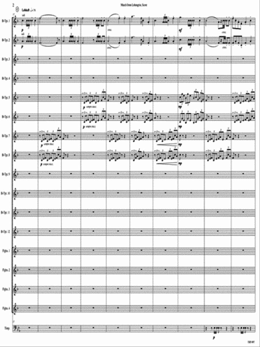 Opener, Act III Scene III from Lohengrin Small Ensemble scores gallery preview page 3