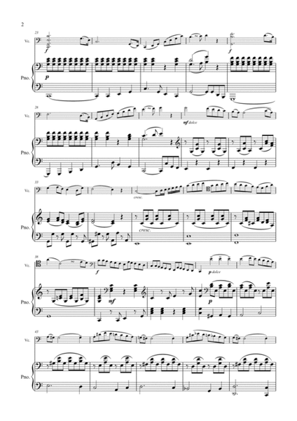 Klengel Cello Concertino No. 1 in C Major, Op. 7 for Cello and Piano image number null