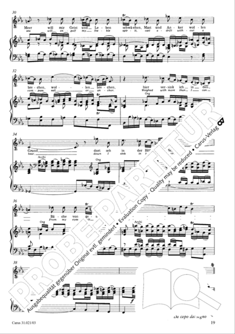 Lord my God, my heart and soul were sore distressed (Ich hatte viel Bekummernis) STB scores gallery preview page 20