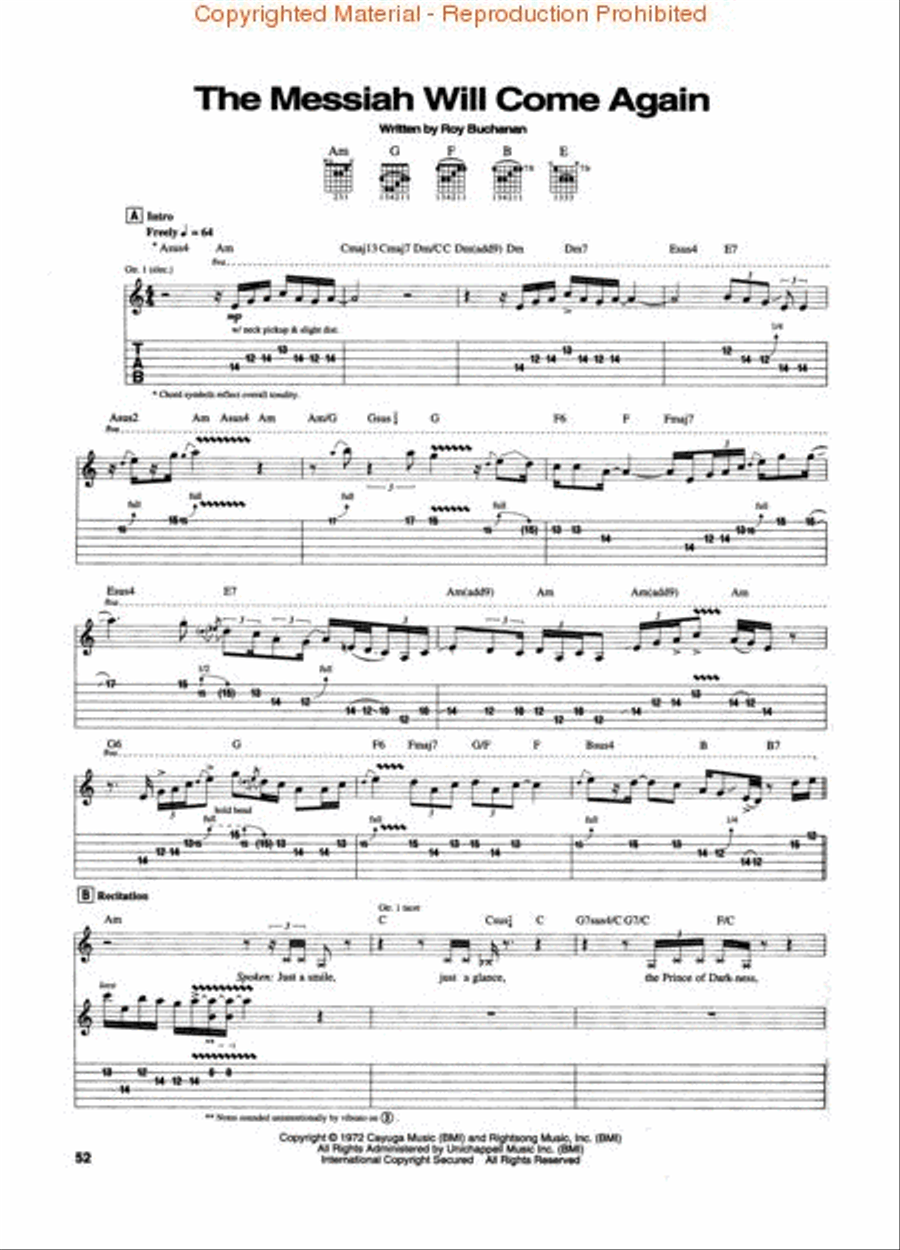 The Roy Buchanan Collection Electric Guitar scores gallery preview page 3