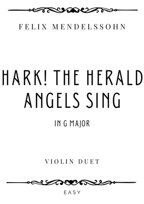 Mendelssohn - Hark! The Herald Angels Sing in G Major - Easy