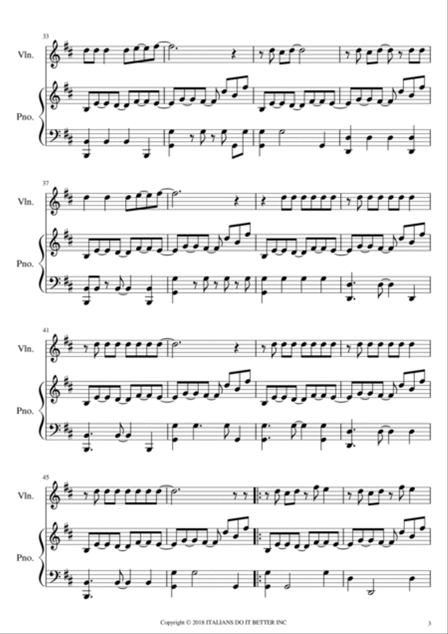 Under Your Spell Violin Solo scores gallery preview page 4