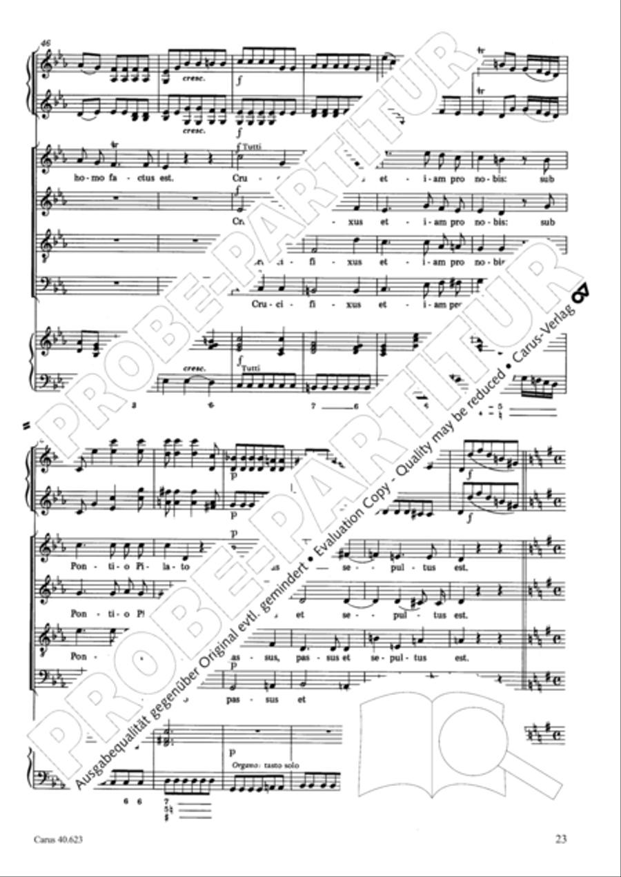 Missa brevis in G major Missa brevis in G major 4-Part scores gallery preview page 24