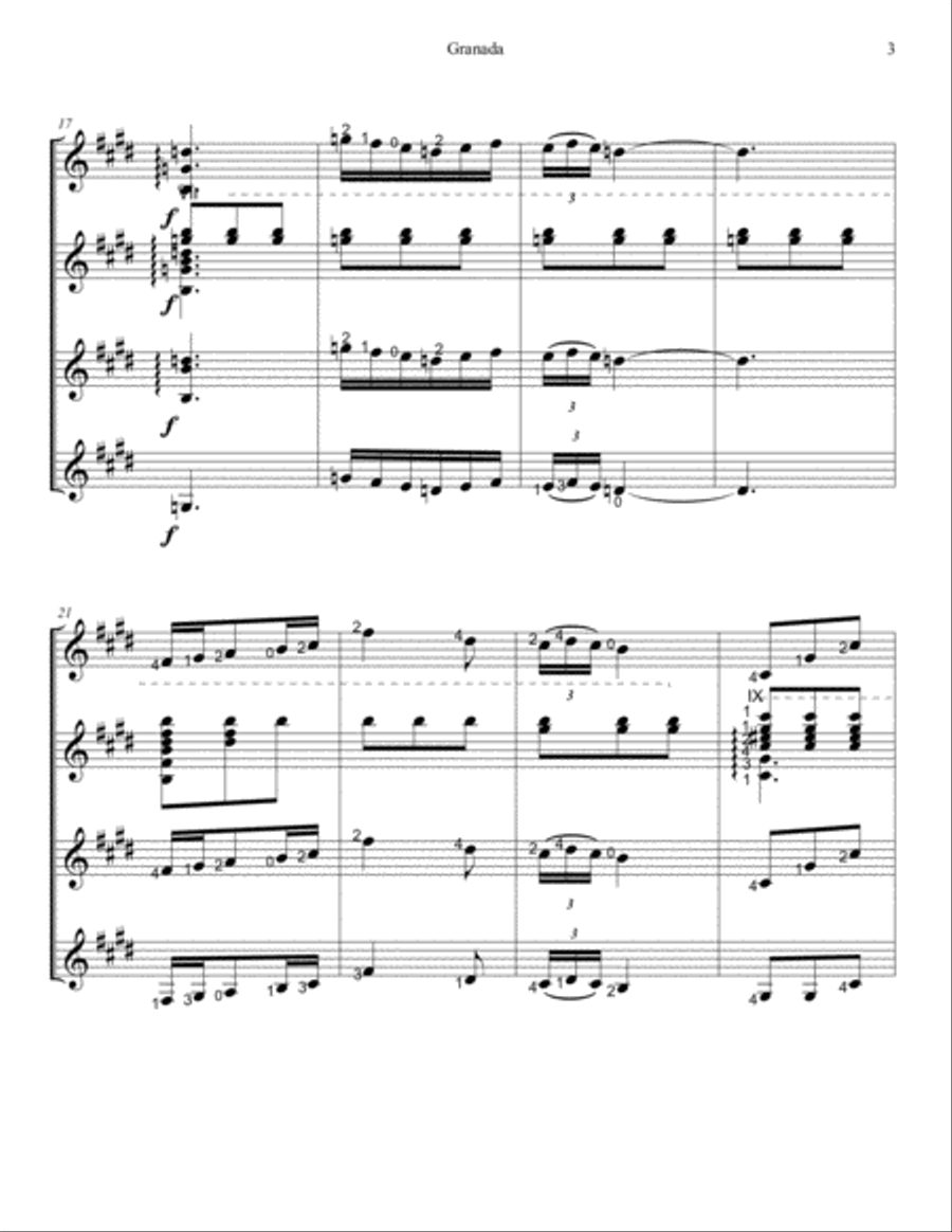 Granada Granada Guitar Ensemble scores gallery preview page 4