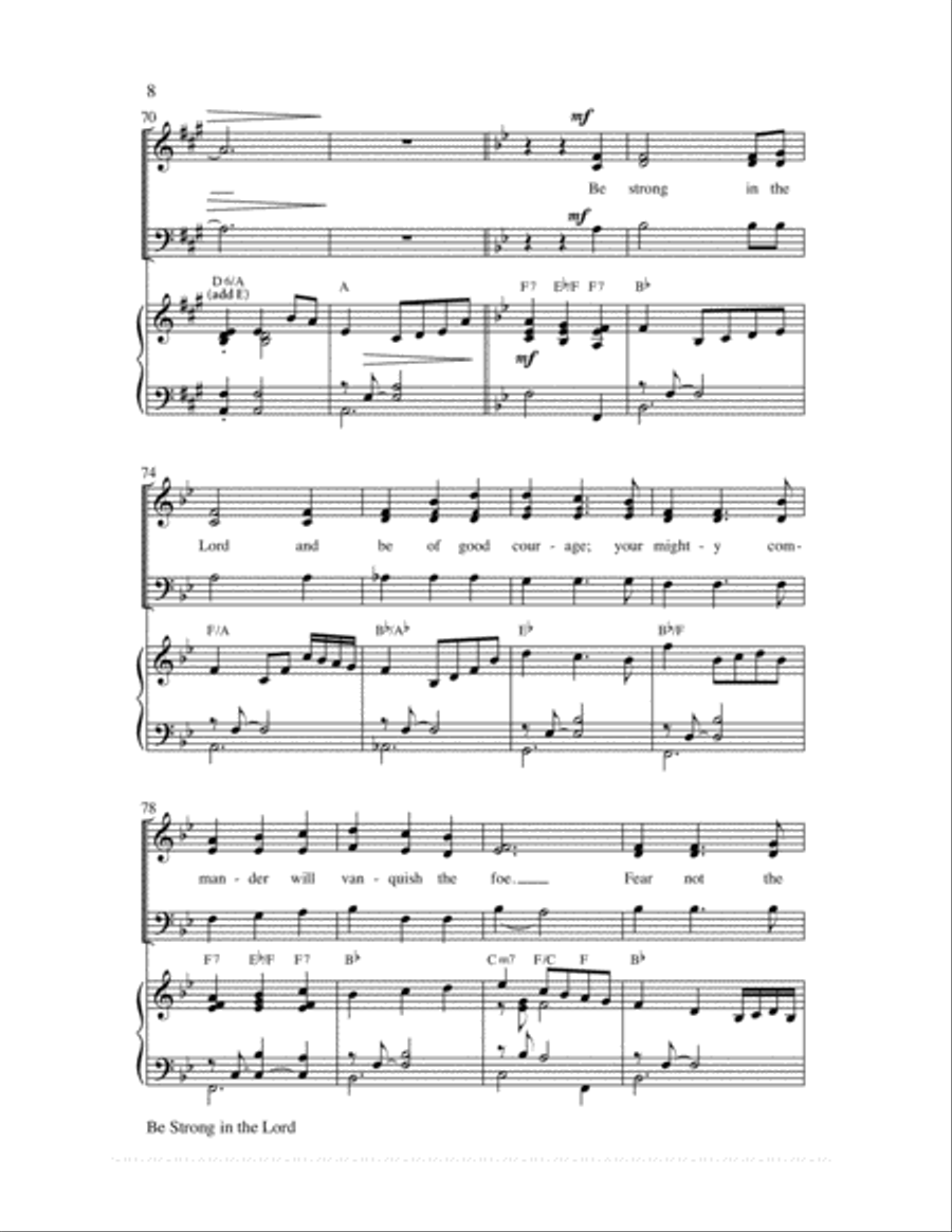 Be Strong in the Lord Choir scores gallery preview page 8