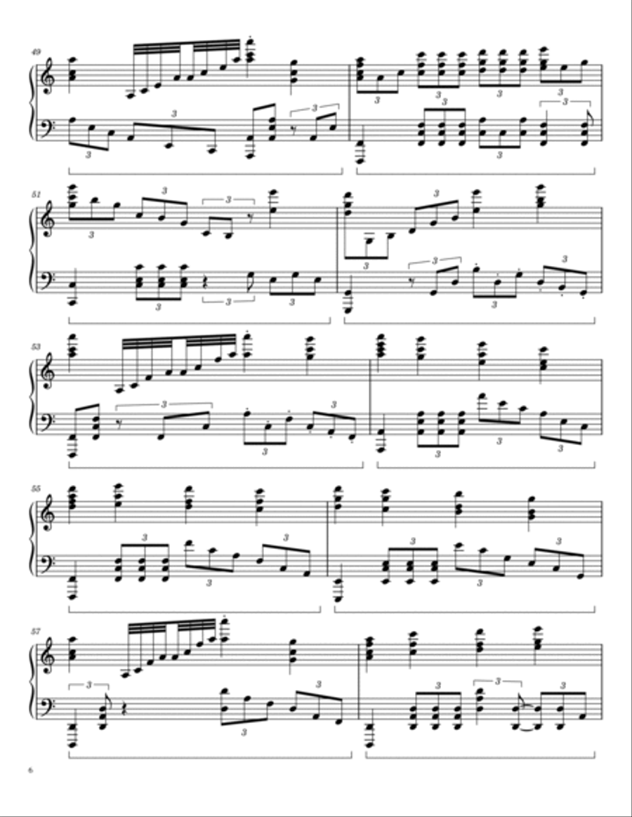 Flight Of The Silverbird - Trailer Piano Solo scores gallery preview page 6