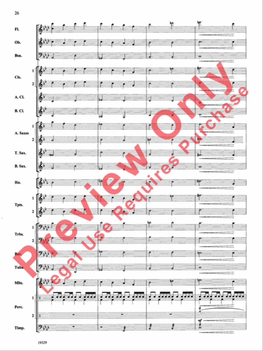 The Road Unknown Concert Band scores gallery preview page 27