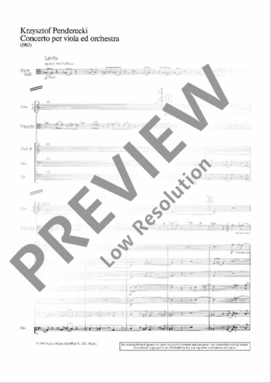 Viola Concerto Viola Concerto Orchestra scores gallery preview page 4