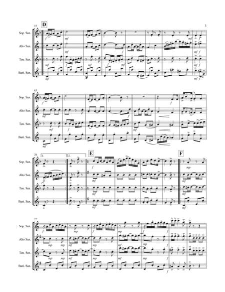 Joplin - “The Entertainer” (for Saxophone Quartet SATB) image number null