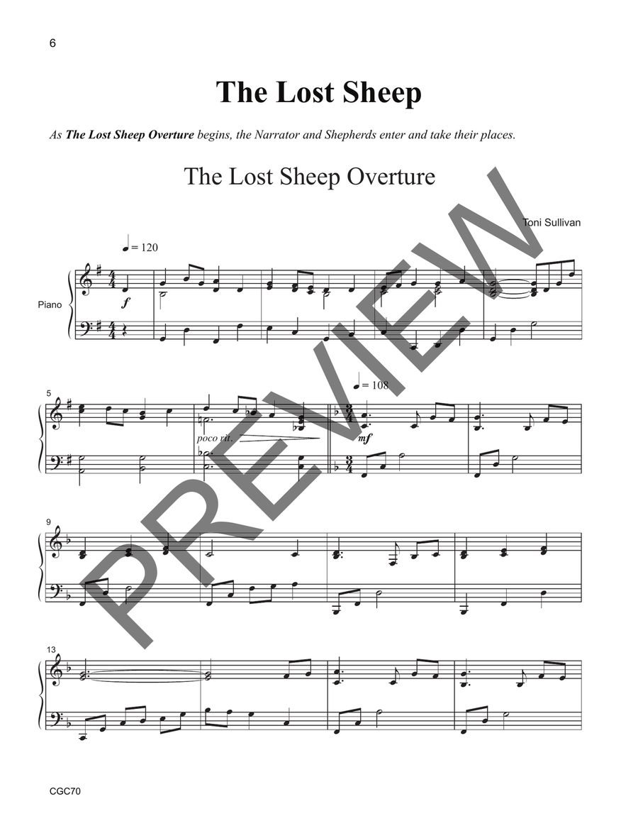 The Lost Sheep (A Mini Musical for Unison Voices) Reproducible with MP3 Unison Choir scores gallery preview page 7