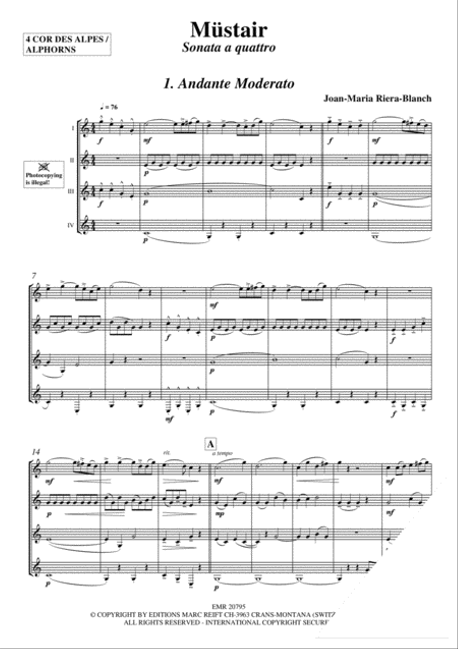 Mustair Alphorn scores gallery preview page 3