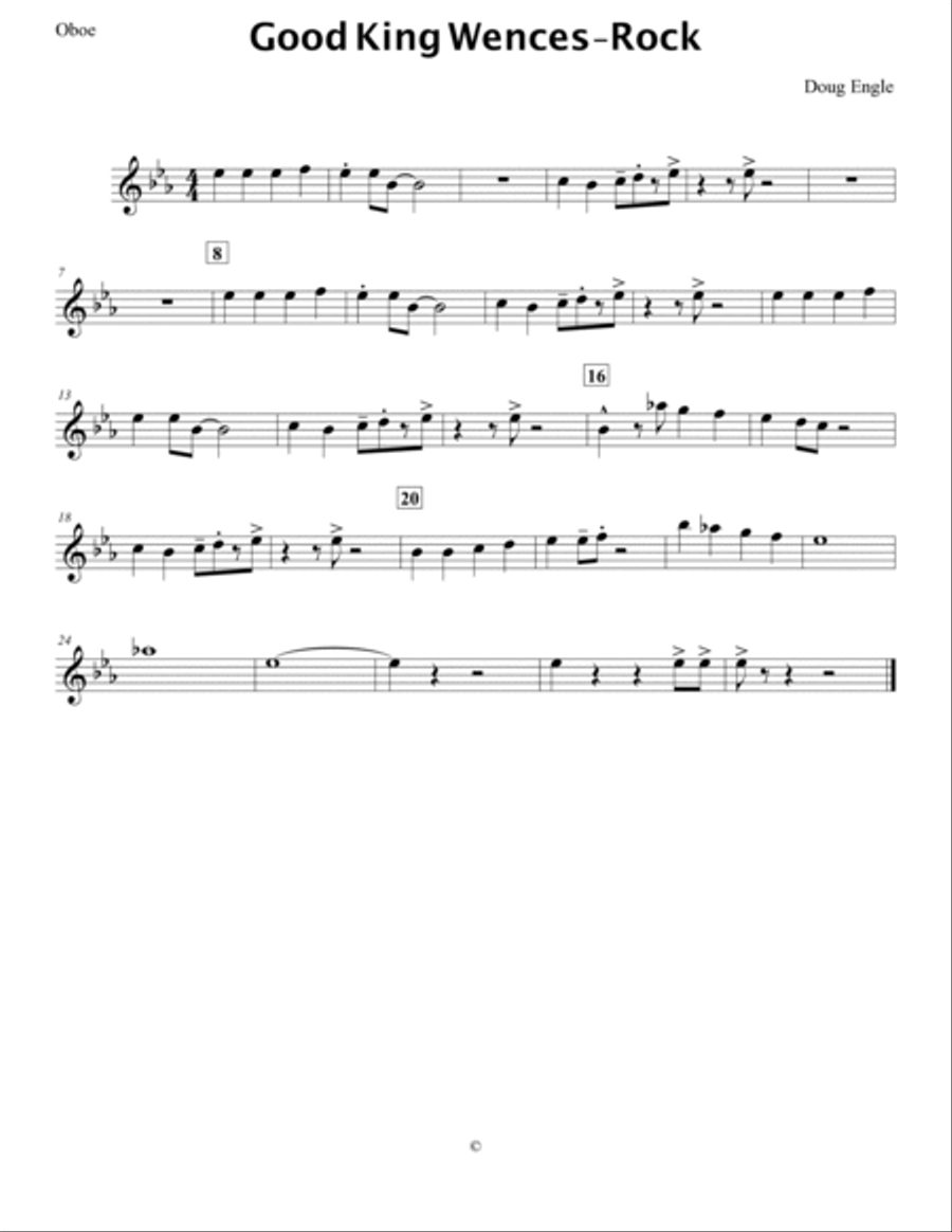 Good King Wences-Rock Good King Wences-Rock Concert Band scores gallery preview page 5