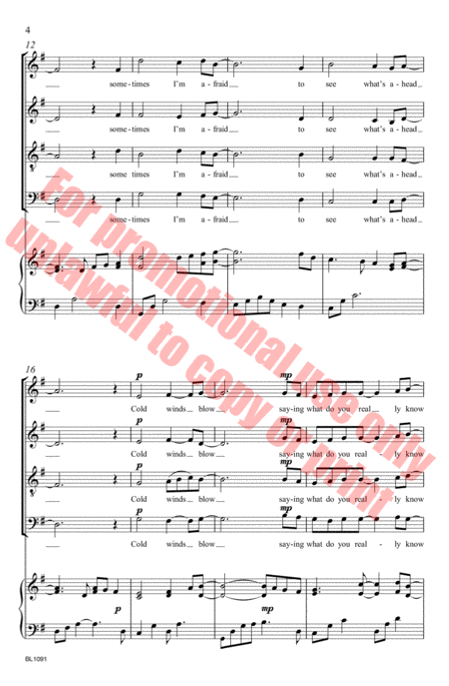 Can I Reach That Star? 4-Part scores gallery preview page 5