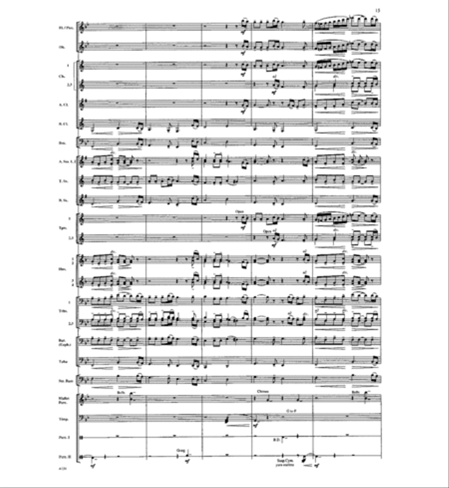 Where the River Flows Where the River Flows Concert Band scores gallery preview page 14