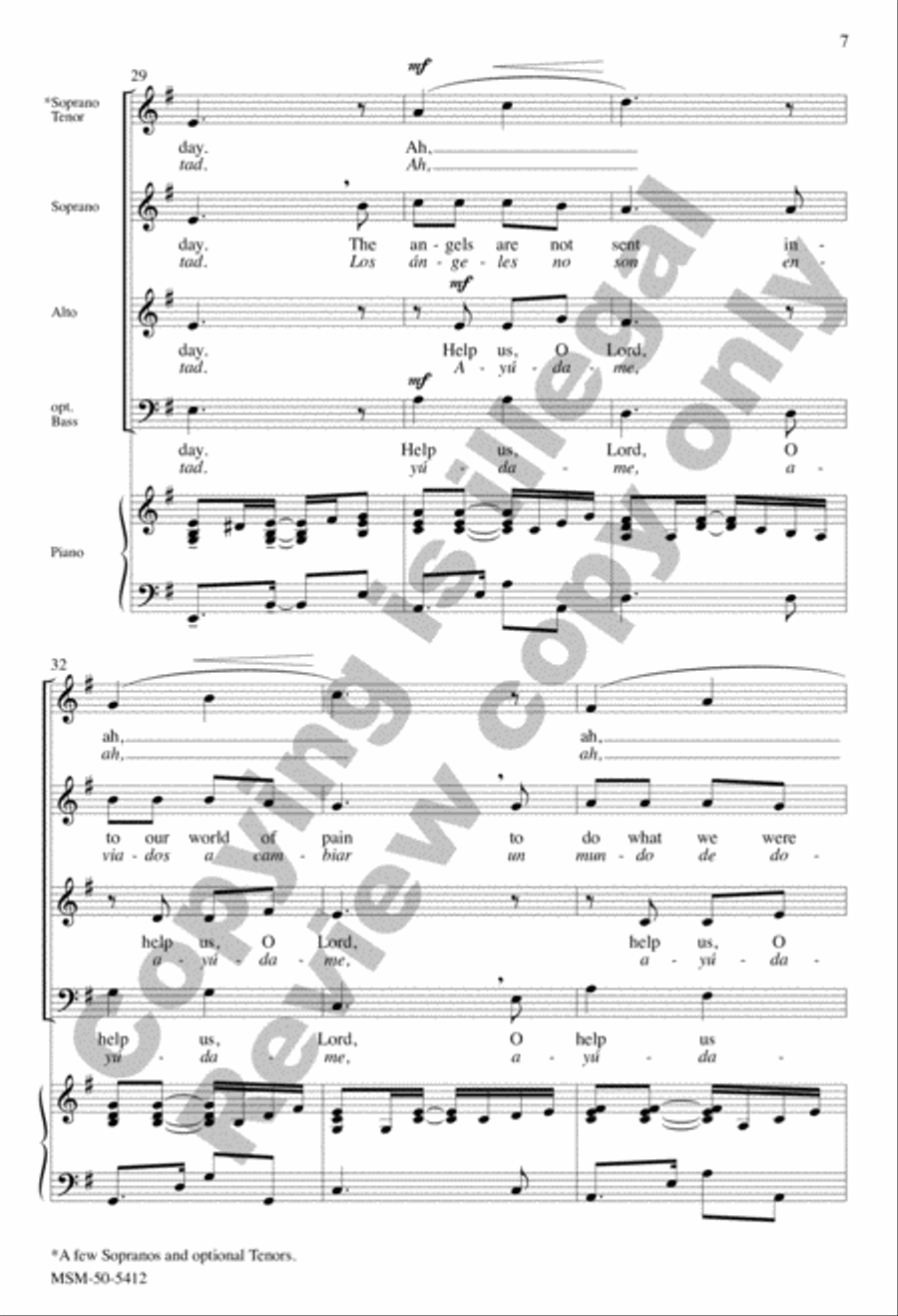 The Lord Now Sends Us Forth (Enviado soy de Dios) SA scores gallery preview page 7