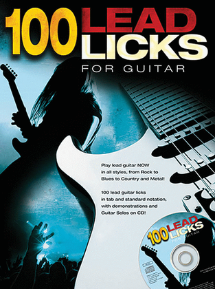 Book cover for 100 Lead Licks for Guitar