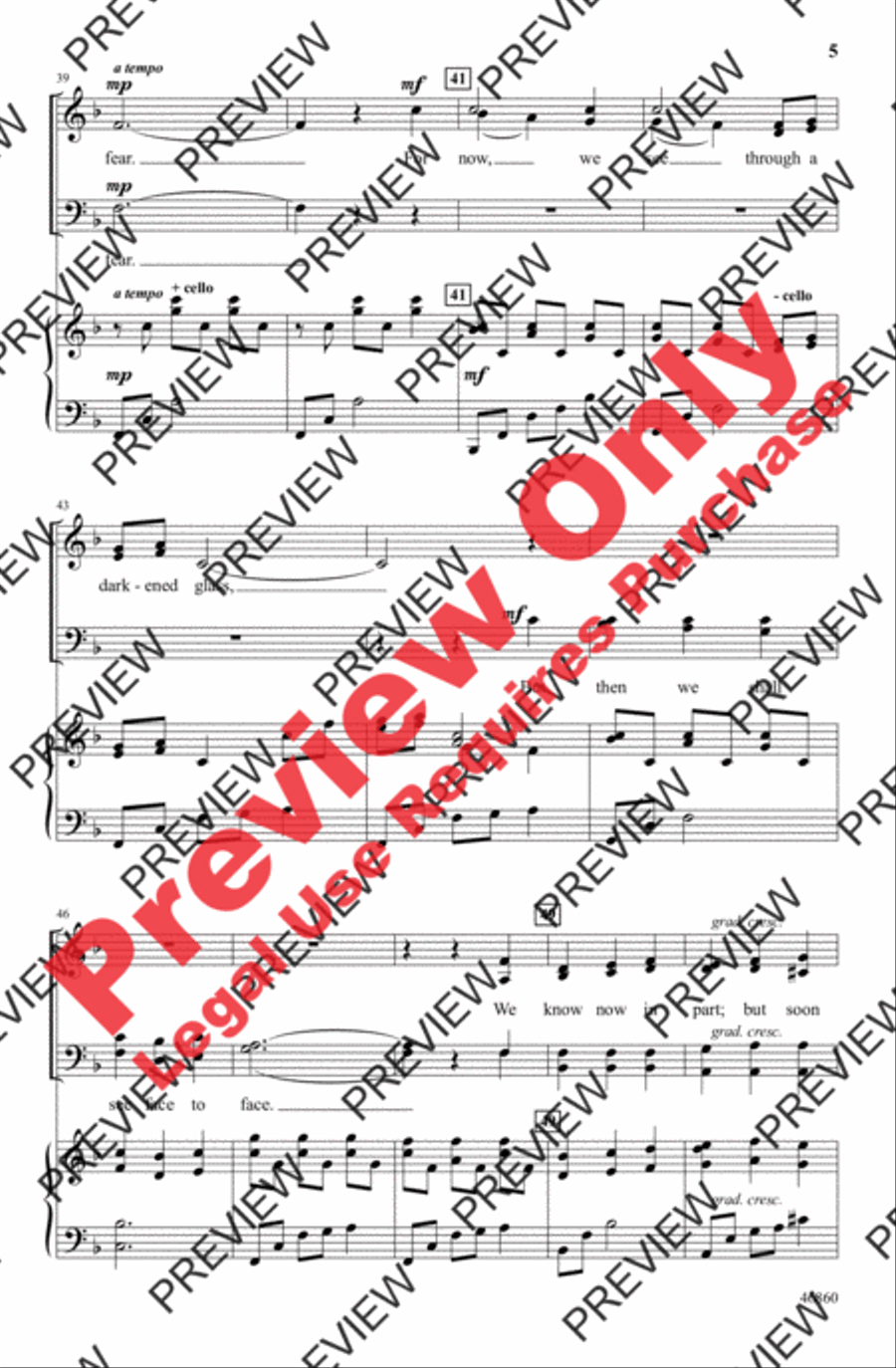 There Is a Time 4-Part scores gallery preview page 5