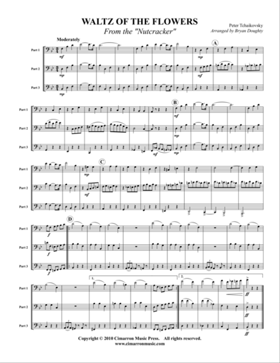 Waltz Brass Trio scores gallery preview page 1